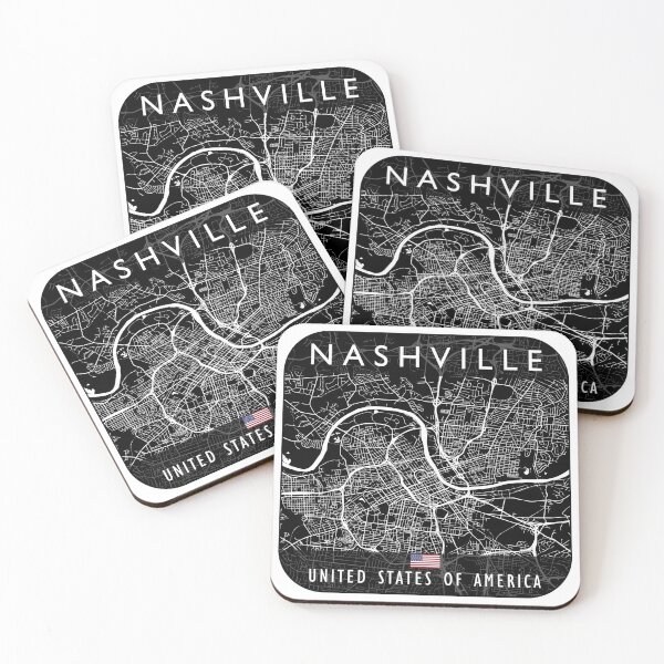 Item preview, NASHVILLE MAP USA designed and sold by hatimelhag.