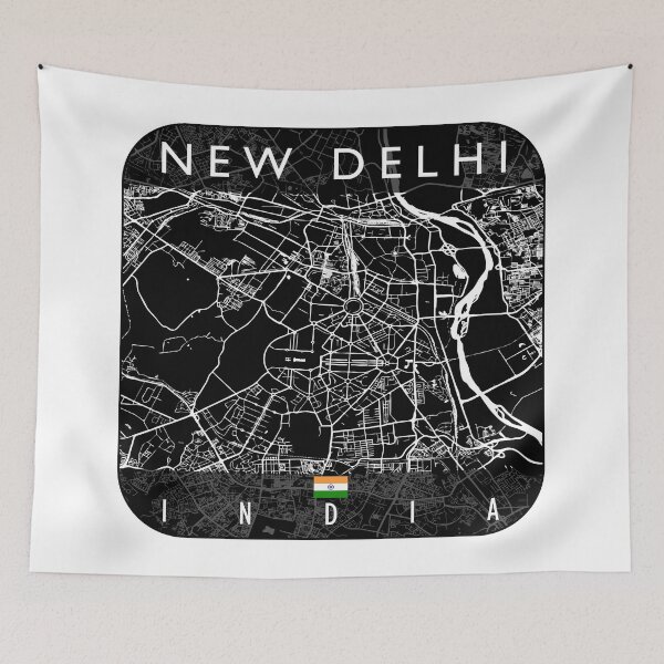 Artikelvorschau, NEU DELHI KARTE INDIEN entworfen und verkauft von hatimelhag.