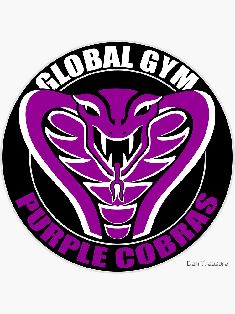 "Purple Cobras" Sticker for Sale by DanTreasure Redbubble