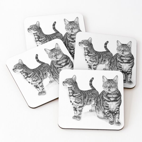 Item preview, Bengal cats designed and sold by PeterStaggArt.