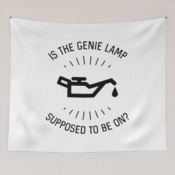 Item preview, Is The Genie Lamp Supposed To Be On? designed and sold by Martini-Four.