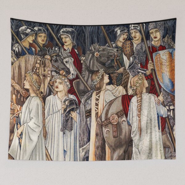 Item preview, Medieval Knights and Maidens -  William Morris designed and sold by MemesOfHistory.