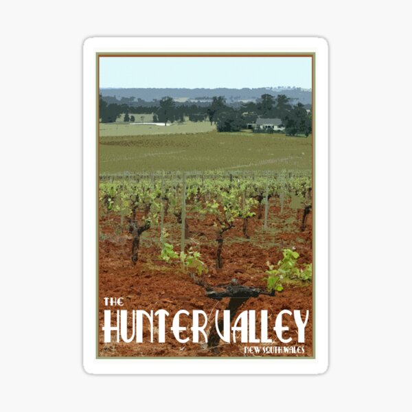Item preview, The Hunter Valley Retro Travel Poster designed and sold by Trevor McCabe.