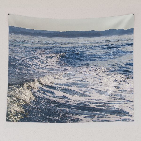 Item preview, Agitation of Crystal Blue Sea Waves designed and sold by Joyful Gelbe.