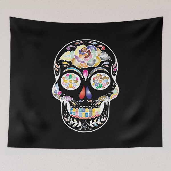 Item preview, Colourful Sugar Skull designed and sold by Heartees21.