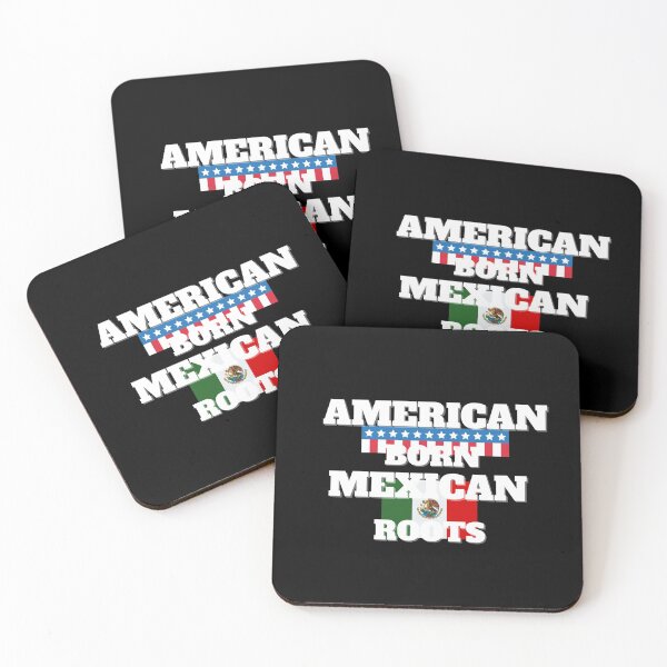 Item preview, American Born Mexican Roots American and Mexican Colors Ideal Gift for a Proud Mexican American designed and sold by NelleD.