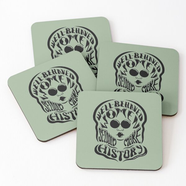 Item preview, Well-behaved woman seldom make history - quote designed and sold by NVINY.
