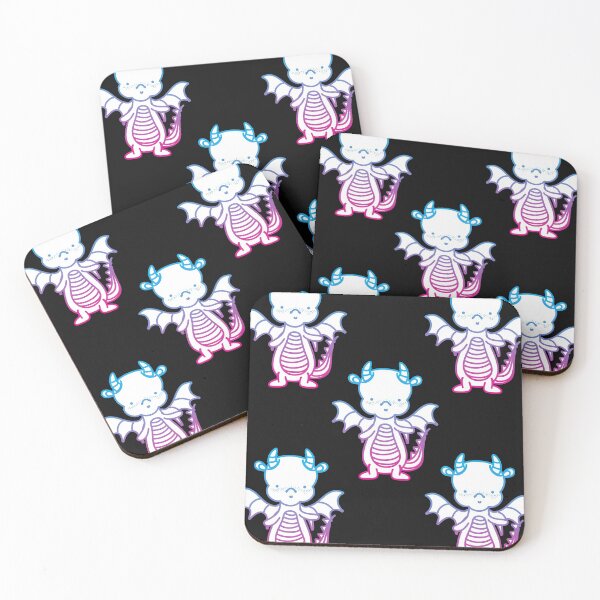 Item preview, Cute Neon Dragon Pattern designed and sold by ArtistKatieJ.