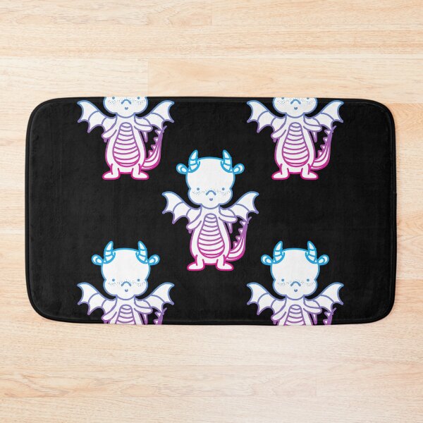 Item preview, Cute Neon Dragon Pattern designed and sold by ArtistKatieJ.