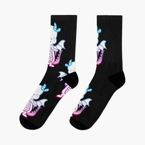 Item preview, Cute Neon Dragon Pattern designed and sold by ArtistKatieJ.