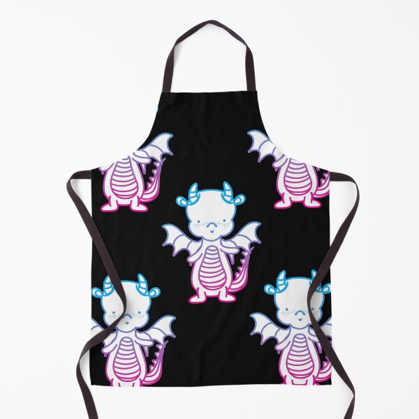 Item preview, Cute Neon Dragon Pattern designed and sold by ArtistKatieJ.