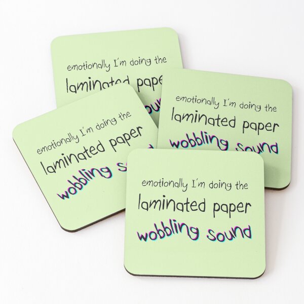 Item preview, Emotionally Laminated Paper Wobbling Sound designed and sold by Jelly Turnip.