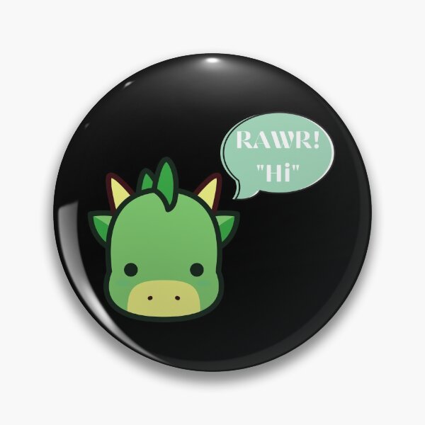 Item preview, Rawr "Hi" Cute Dragon designed and sold by ArtistKatieJ.