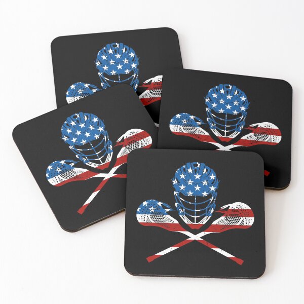 Item preview, Lacrosse USA American Flag Helmet Sticks 4th Of July Gift designed and sold by DamnGoodDesign.