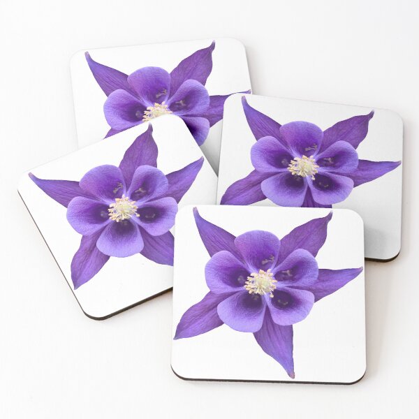 Item preview, Purple Flower Columbine Aquilegia Still Life Floral Photography designed and sold by CottoVerdi.