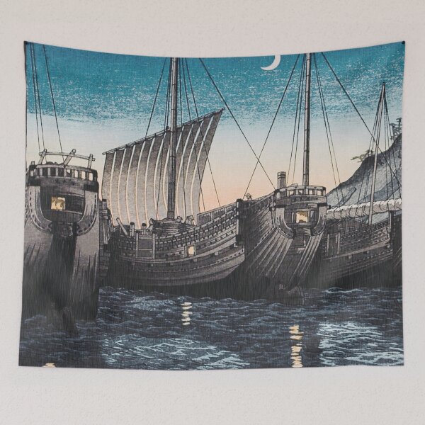Item preview, Junks In Inatori Bay by Hiroaki TakahashiJunks In Inatori Bay designed and sold by BossyCatHome.