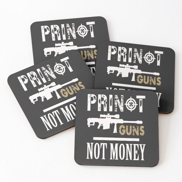 Item preview, Print Guns Not Money Vintage Distressed  designed and sold by Eamali.