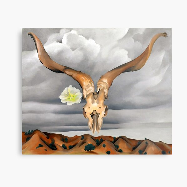 O'Keeffe | Ram's Head, White Hollyhock Hills | Metal Print