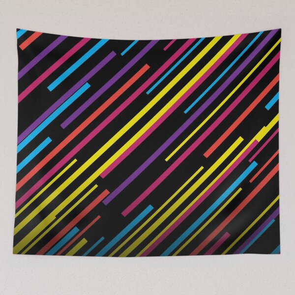 Aperçu de l'œuvre Motif de rayures colorées créée et vendue par Doninni.