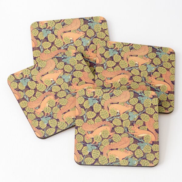 Item preview, Fall Squirrels pattern - Maurice Pillard Verneuil designed and sold by MemesOfHistory.