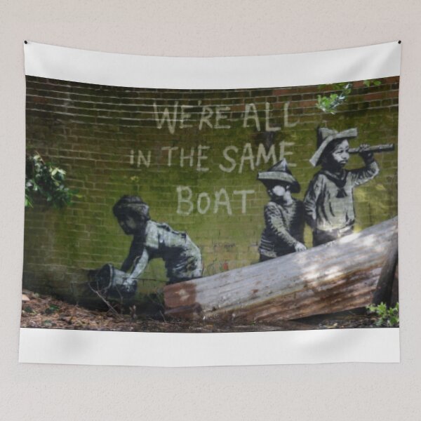 Item preview, BANKSY WE'RE ALL IN THE SAME BOAT - LOWESTOFT #2 designed and sold by BanksyArtShop.