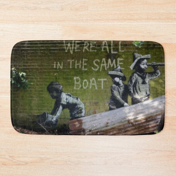 Item preview, BANKSY WE'RE ALL IN THE SAME BOAT - LOWESTOFT #2 designed and sold by BanksyArtShop.