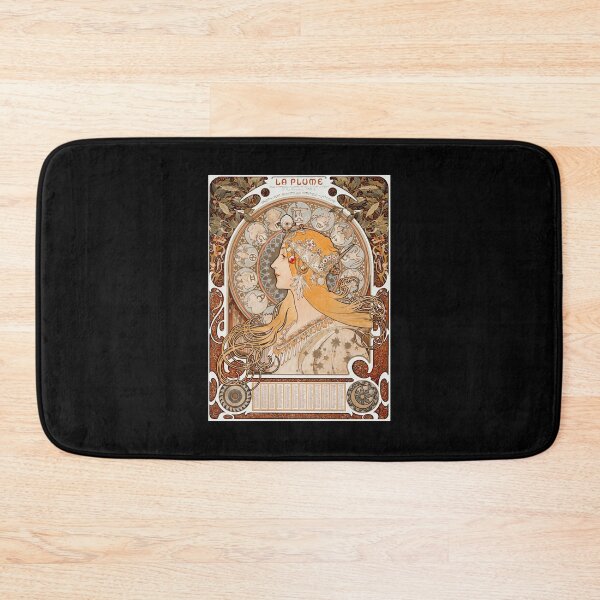 Item preview, Retro Zodiac. Zodiaque or La Plume (ca. 1896–1897) by Alphonse Maria Mucha.  designed and sold by janicerafael.