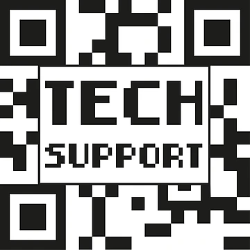 Artwork thumbnail, Tech Support QR Code by e-z4k