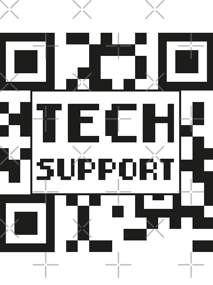 Thumbnail 3 of 3, Scarf, Tech Support QR Code designed and sold by e-z4k.