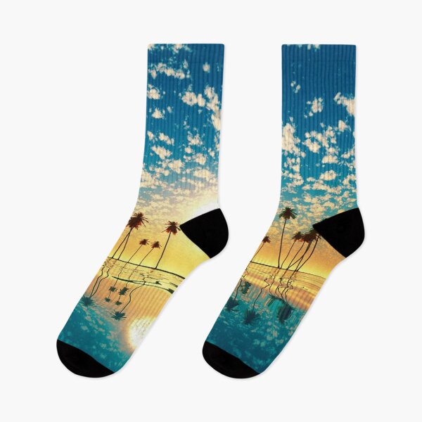 Item preview, Sunset and palm tree background designed and sold by Doninni.