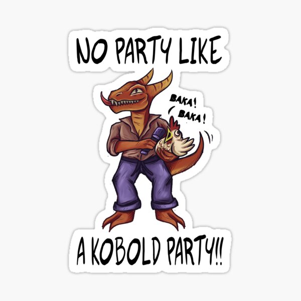 Party Kobold Sticker For Sale By Mysticdreamsart Redbubble