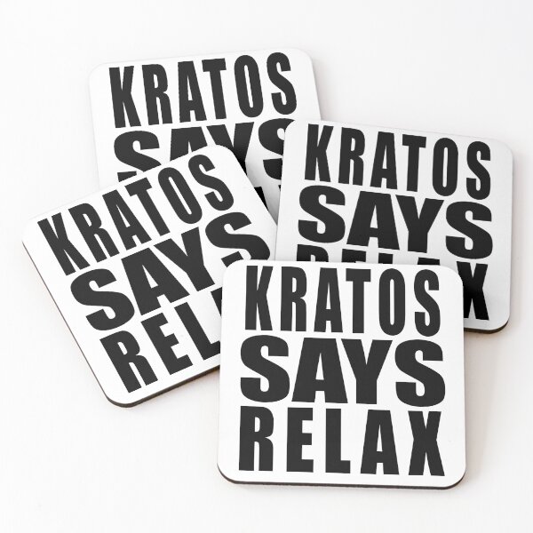 Item preview, Kratos Says Relax designed and sold by retrogamearts.