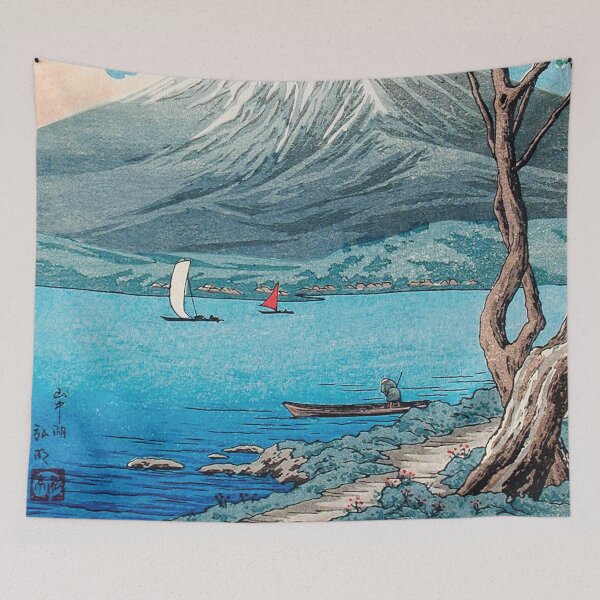 Item preview,  Mount Fuji from Lake Yamanaka by Hiroaki Takahashi designed and sold by BossyCatHome.
