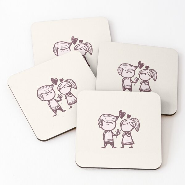 Item preview, cute couple loving flowers designed and sold by zaher97.