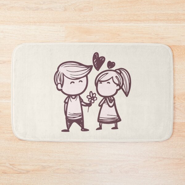 Item preview, cute couple loving flowers designed and sold by zaher97.
