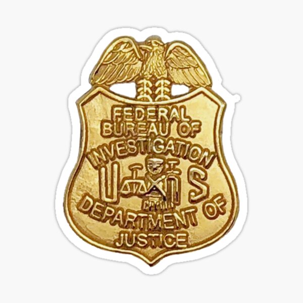 bronze color "FBI" Federal Bureau of Investigation 1-Inch Antique Mini Pin 