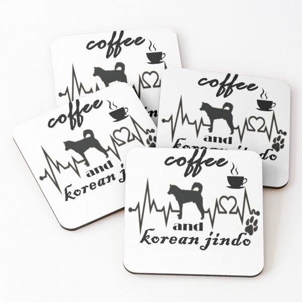 Item preview, coffee and korean jindo designed and sold by Anoirshop ⭐⭐⭐⭐⭐.