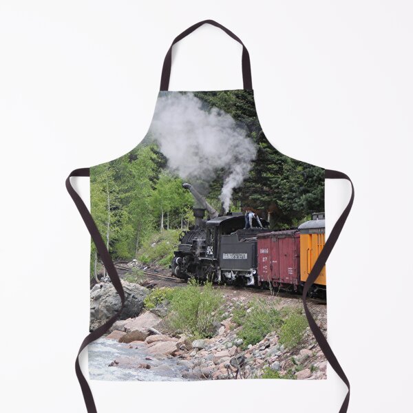 Item preview, Steam train engine and river, Colorado, USA designed and sold by FranWest.