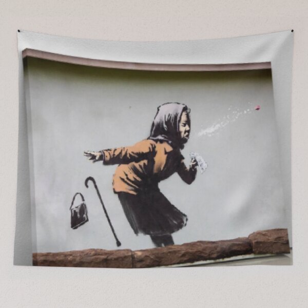 Item preview, Sneezing Woman - Bristol  #5 designed and sold by BanksyArtShop.