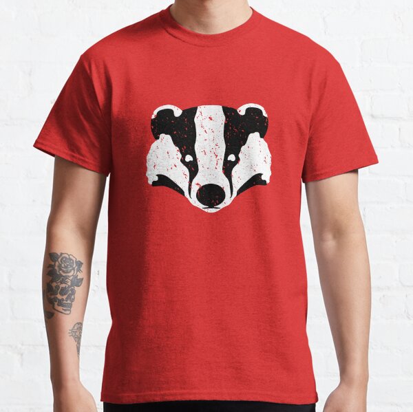 Badgers Crossing (B&W Badger Face) Classic T-Shirt