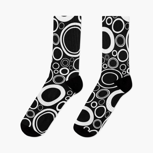 Item preview, Black white circle pattern designed and sold by Doninni.