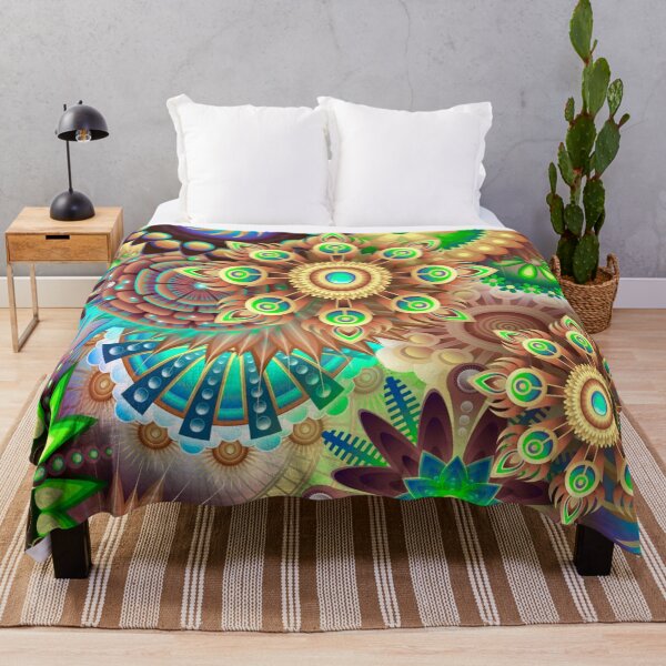 Item preview, Colorful abstract flower background designed and sold by Doninni.