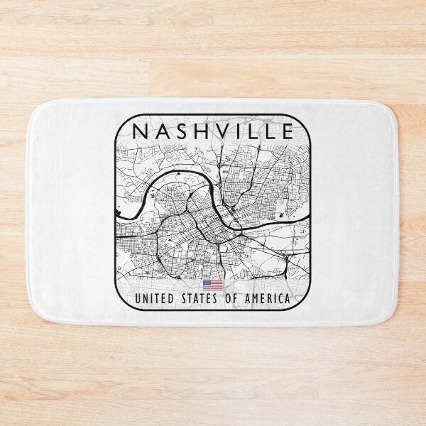 Item preview, NASHVILLE MAP USA designed and sold by hatimelhag.
