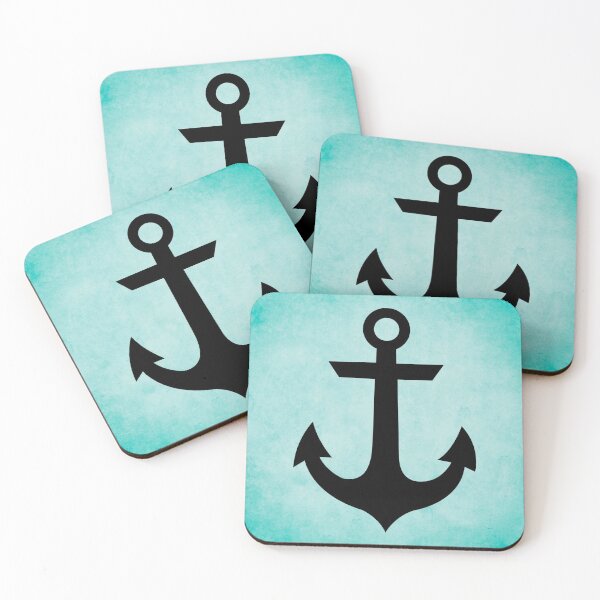 Item preview, Anchors Away (teal) designed and sold by BackgroundND.