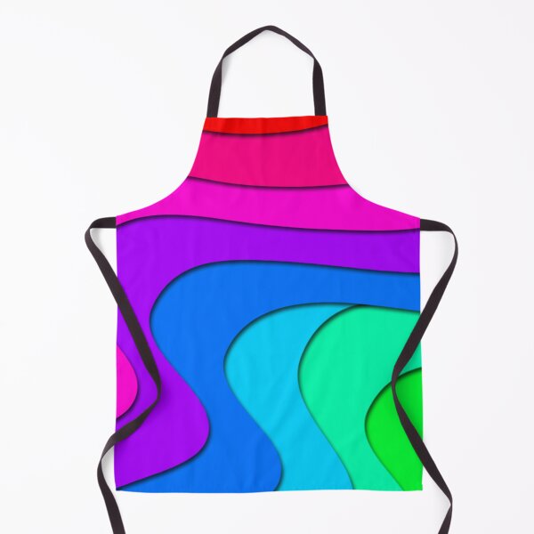 Item preview, Wavy Rainbow Stripes Pattern, Green, Yellow, Orange, Purple, Red, Blue, Green Stripes Pattern designed and sold by silviaol.