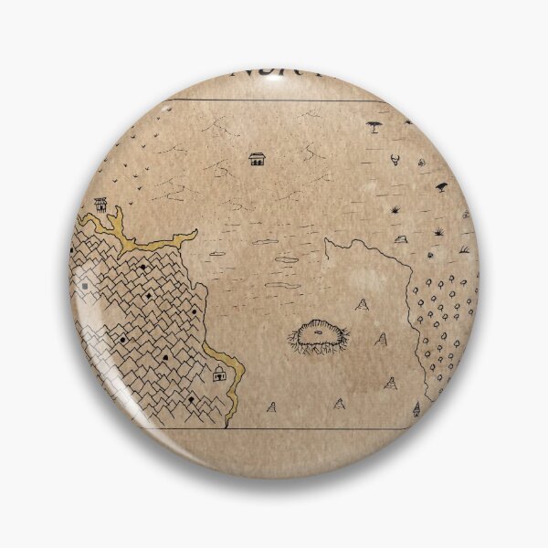 Item preview, North Dakota as a fantasy map designed and sold by aldayuan.