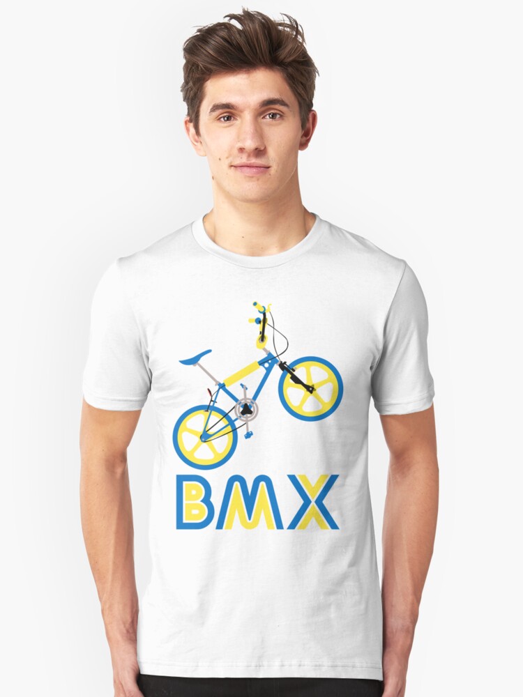 blue and yellow bmx