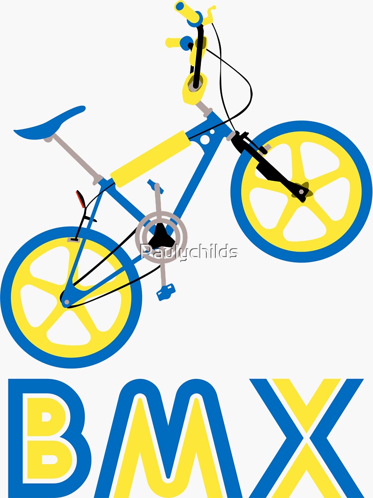 Blue and best sale yellow bmx