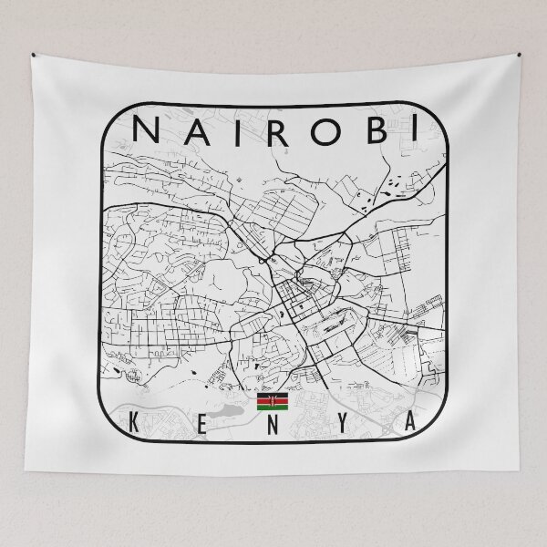 Item preview, NAIROBI MAP KENYA designed and sold by hatimelhag.