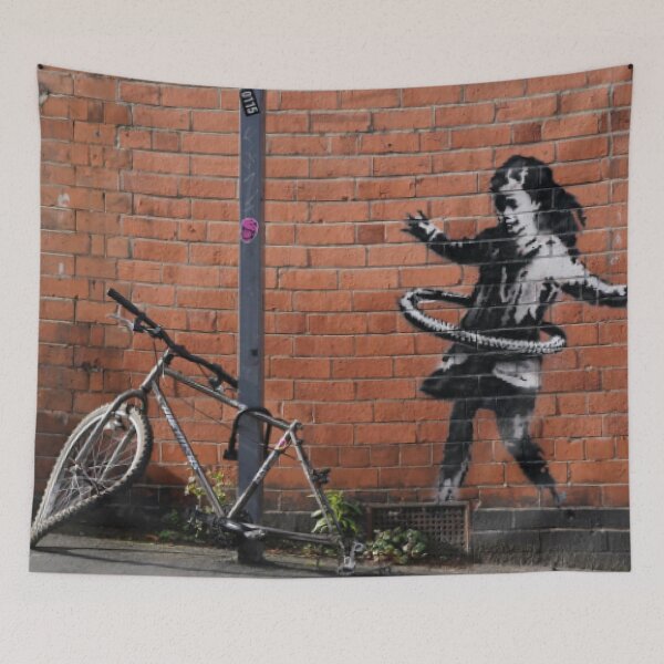 Item preview, Hula Hoop Girl - Nottingham  #6 designed and sold by BanksyArtShop.
